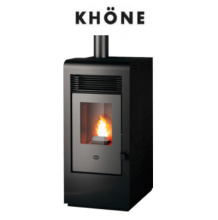 Estufa a pellet Khone Rita 9 kw (Negra)