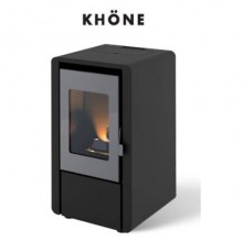 Estufa a pellet Khone Petit 6 kw (Negra)